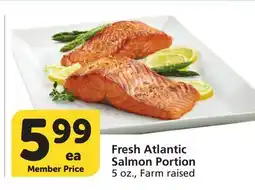 Albertsons Fresh Atlantic Salmon Portion offer