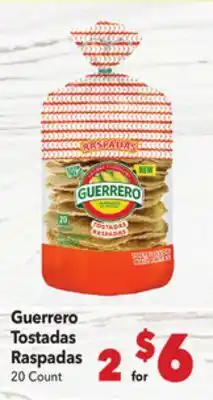 Vallarta Supermarkets Guerrero Tostadas Raspadas offer