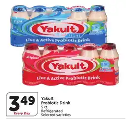 Albertsons Yakult Probiotic Drink offer