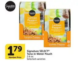 Albertsons Signature SELECT Tuna in Water Pouch offer