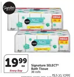 Albertsons Signature SELECT Bath Tissue offer