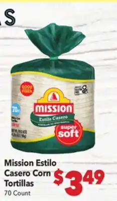 Vallarta Supermarkets Mission Estilo Casero Corn Tortillas offer