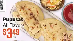 Vallarta Supermarkets Pupusas offer