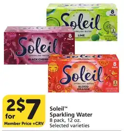 Albertsons Soleil Sparkling Water offer