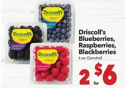 Vallarta Supermarkets Driscoll's Blueberries, Raspberries, Blackberries offer