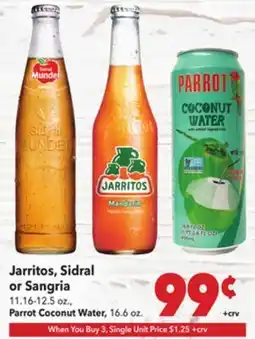 Vallarta Supermarkets Jarritos, Sidral or Sangria offer