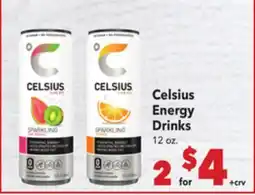 Vallarta Supermarkets Celsius Energy Drinks offer
