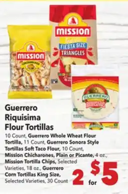 Vallarta Supermarkets Guerrero Riquisima Flour Tortillas offer