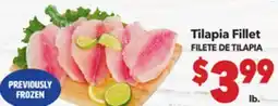 Vallarta Supermarkets Tilapia Fillet / FILETE DE TILAPIA offer