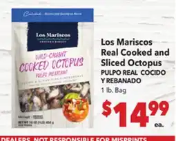 Vallarta Supermarkets Los Mariscos Real Cooked and Sliced Octopus / PULPO REAL COCIDO Y REBANADO offer
