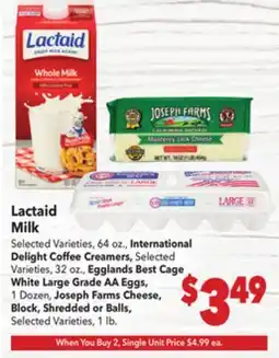 Vallarta Supermarkets Lactaid Milk offer