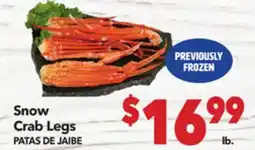 Vallarta Supermarkets Snow Crab Legs / PATAS DE JAIBE offer