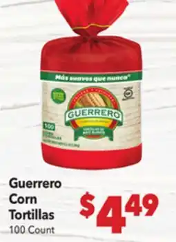 Vallarta Supermarkets Guerrero Corn Tortillas offer