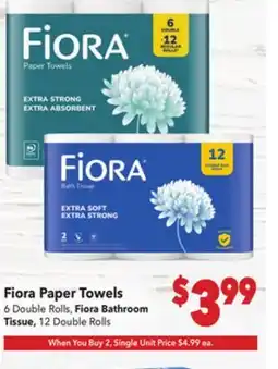 Vallarta Supermarkets Fiora Paper Towels offer