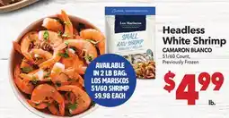 Vallarta Supermarkets Headless White Shrimp / CAMARON BLANCO offer