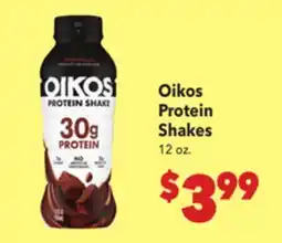 Vallarta Supermarkets Oikos Protein Shakes offer