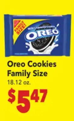 Vallarta Supermarkets Oreo Cookies Family Size offer