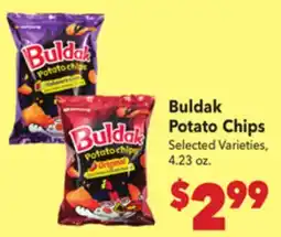 Vallarta Supermarkets Buldak Potato Chips offer