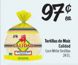 El Super Corn White Tortillas offer