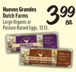 El Super Dutch Farms Large Organic or Pasture Raised Eggs offer