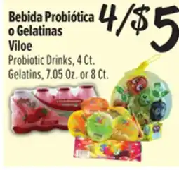 El Super Probiotic Drinks, 4Ct. Gelatins, 7.05Oz. or 8Ct offer