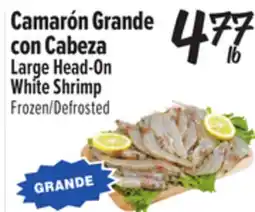 El Super Large Head-On White Shrimp offer