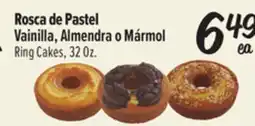 El Super Vainilla, Almendra o Mármol Ring Cakes offer