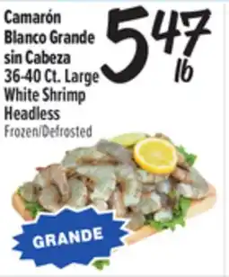 El Super Large White Shrimp Headless offer