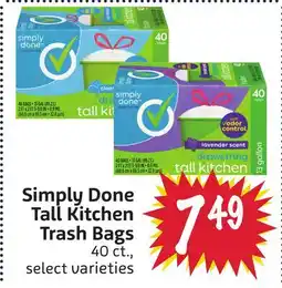 Foodmaxx Simply Done Tall Kitchen Trash Bags offer
