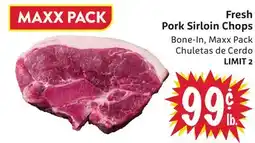 Foodmaxx Fresh Pork Sirloin Chops offer