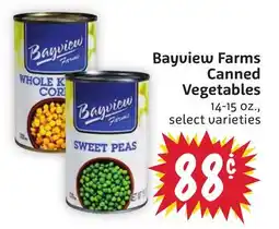 Foodmaxx Bayview Farms Canned Vegetables offer