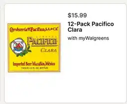 Walgreens 12-Pack Pacifico Clara offer