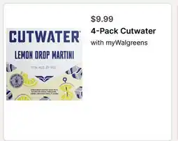 Walgreens 4-Pack Cutwater offer