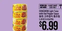 Hmart DONGWON Light Tuna with Hot Pepper Sauce offer