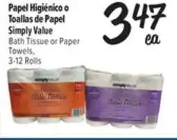 El Super Fresh Bath Tissue or Paper Towels offer