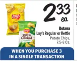 El Super Fresh Lay's Regular or Kettle Potato Chips offer