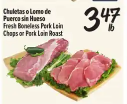 El Super Fresh Fresh Boneless Pork Loin Chops or Pork Loin Roast offer
