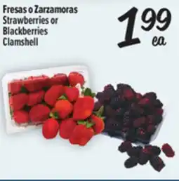 El Super Fresh Strawberries or Blackberries Clamshell offer