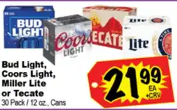 Superior Grocers Bud Light, Coors Light, Miller Lite or Tecate offer