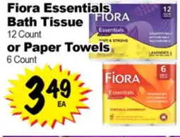 Superior Grocers Fiora Essentials Bath Tissue 12 Count or Paper Towels 6 Count offer