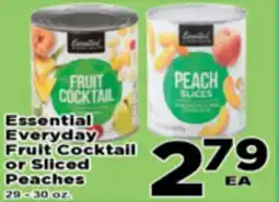 Superior Grocers Essential Everyday Fruit Cocktail or Sliced Peaches offer