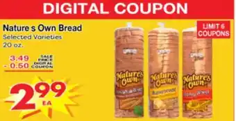 Superior Grocers Nature's Own Bread offer