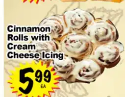 Superior Grocers Cinnamon Rolls with Cream Cheese Icing offer