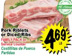 Superior Grocers Pork Riblets or Diced Ribs offer