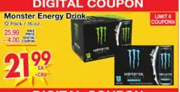 Superior Grocers Monster Energy Drink offer