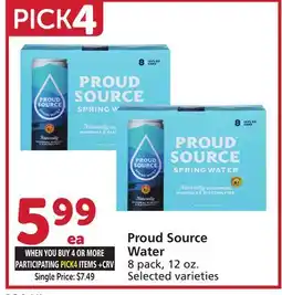 Vons Proud Source Water offer
