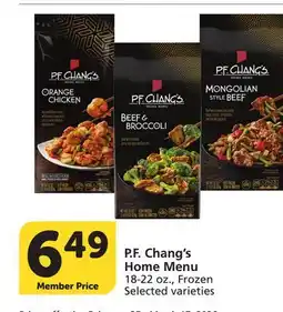 Vons P. F. Chang's Home Menu offer