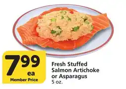 Vons Fresh Stuffed Salmon Artichoke or Asparagus offer