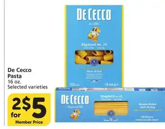 Vons De Cecco Pasta offer
