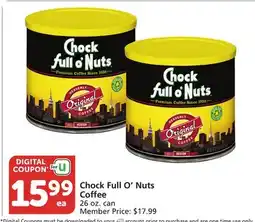 Vons Chock Full O'Nuts Coffee offer